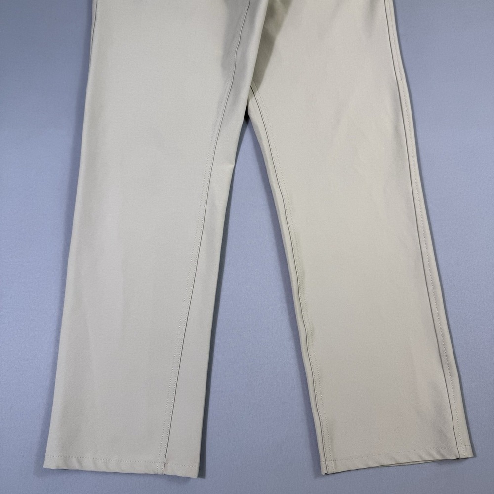 Footjoy Pants Mens 30x30 Tan Beige Athletic Fit 5 Pocket Performance Casual Golf - Picture 3 of 11